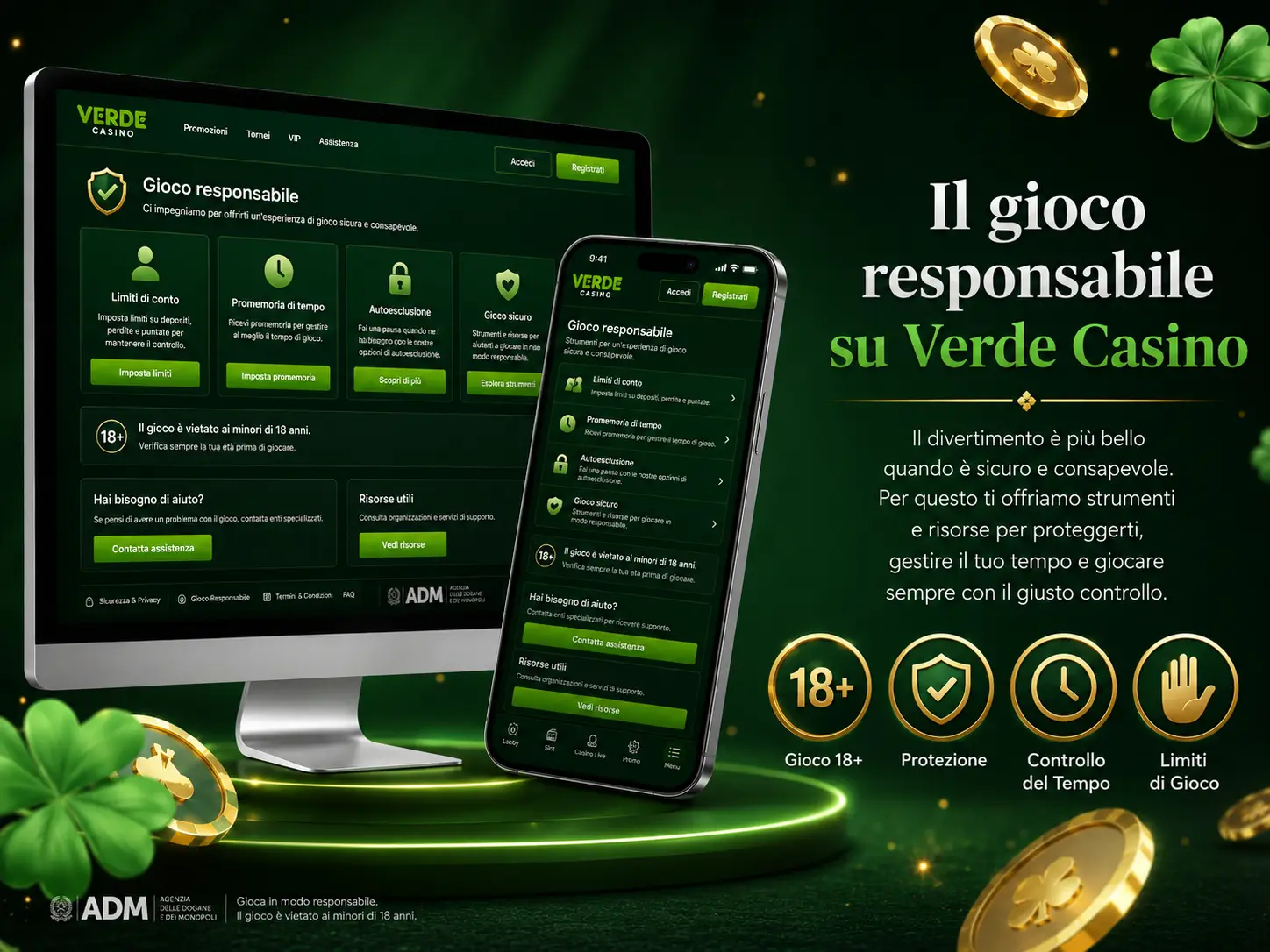 Gioco Responsabile su Verde Casino