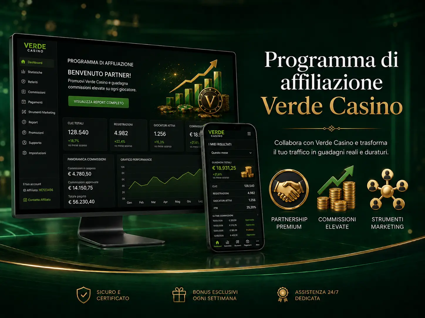 Programma di Affiliazione Verde Casino