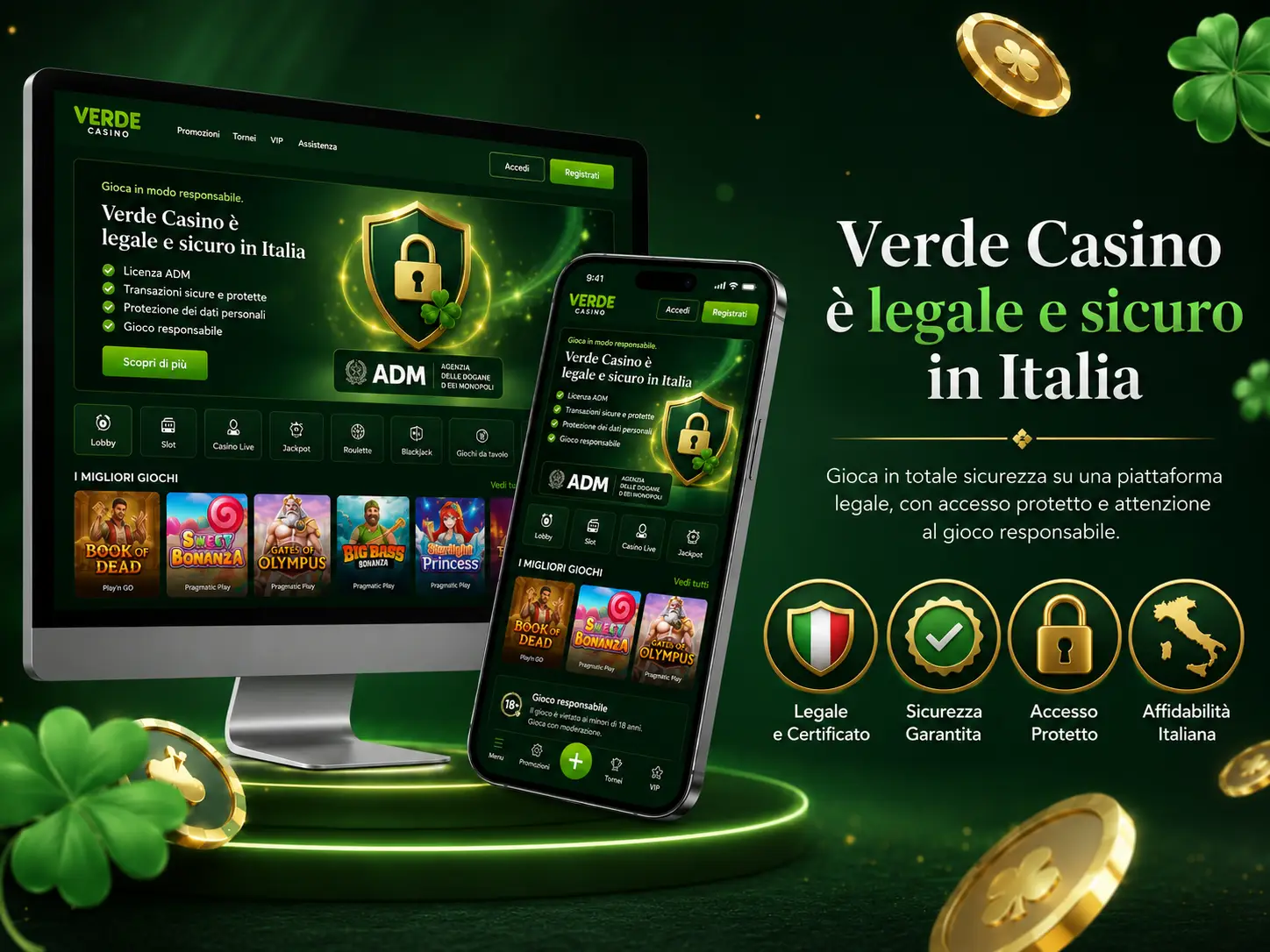 Verde Casino è Sicuro per i Giocatori italiani?