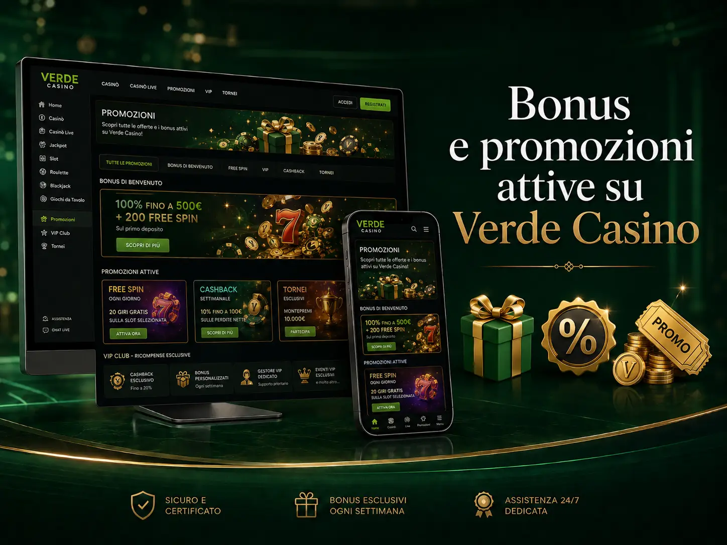 Come usare il codice promozionale Verde Casino