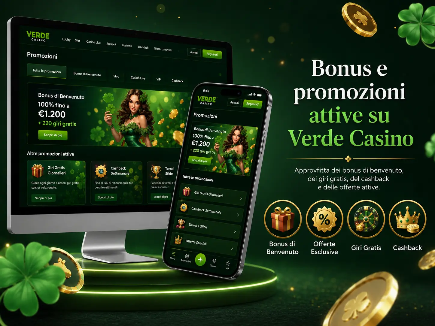 Bonus e Promozioni Verde Casino
