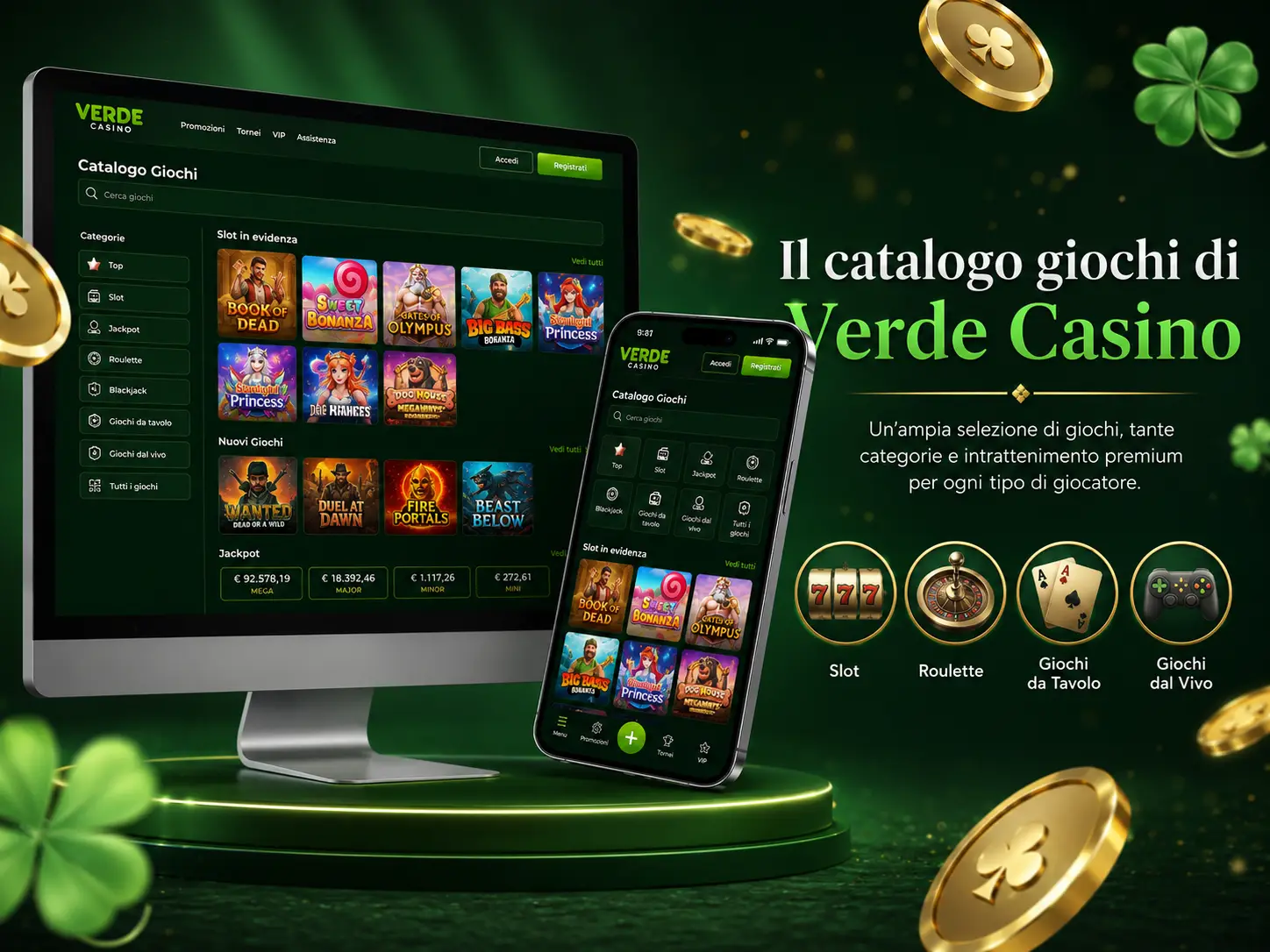 Giochi di Casinò su Verde Casino